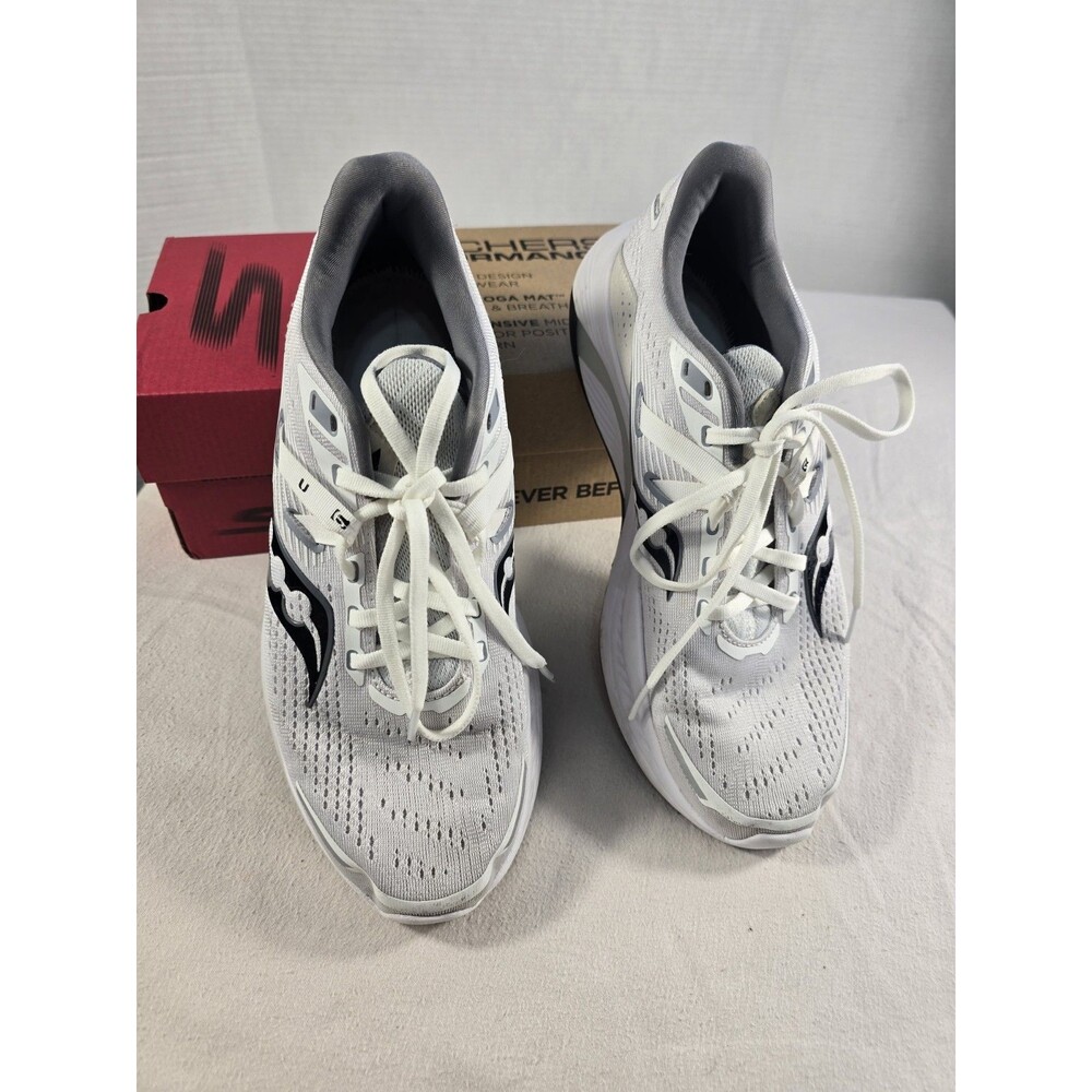 Saucony Guide 16 Mens Running Shoes White Silver S20810-11 Size 9 - Picture 4 of 16